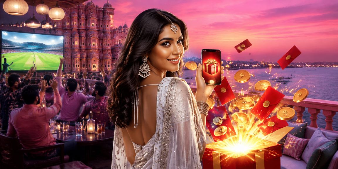 Jaipur cricket betting scene with player in saree